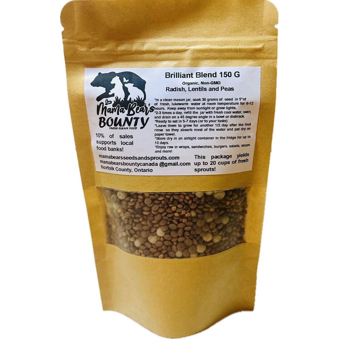 Brilliant Blend 150 G - Mama Bear's Bounty-Seeds and Sprouts