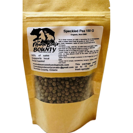 Peas, Speckled 150 G - Mama Bear's Bounty-Seeds and Sprouts