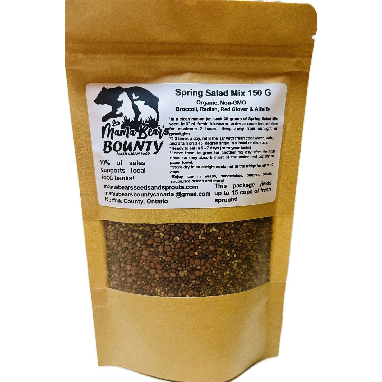 Spring Salad Mix 150G - Mama Bear's Bounty-Seeds and Sprouts